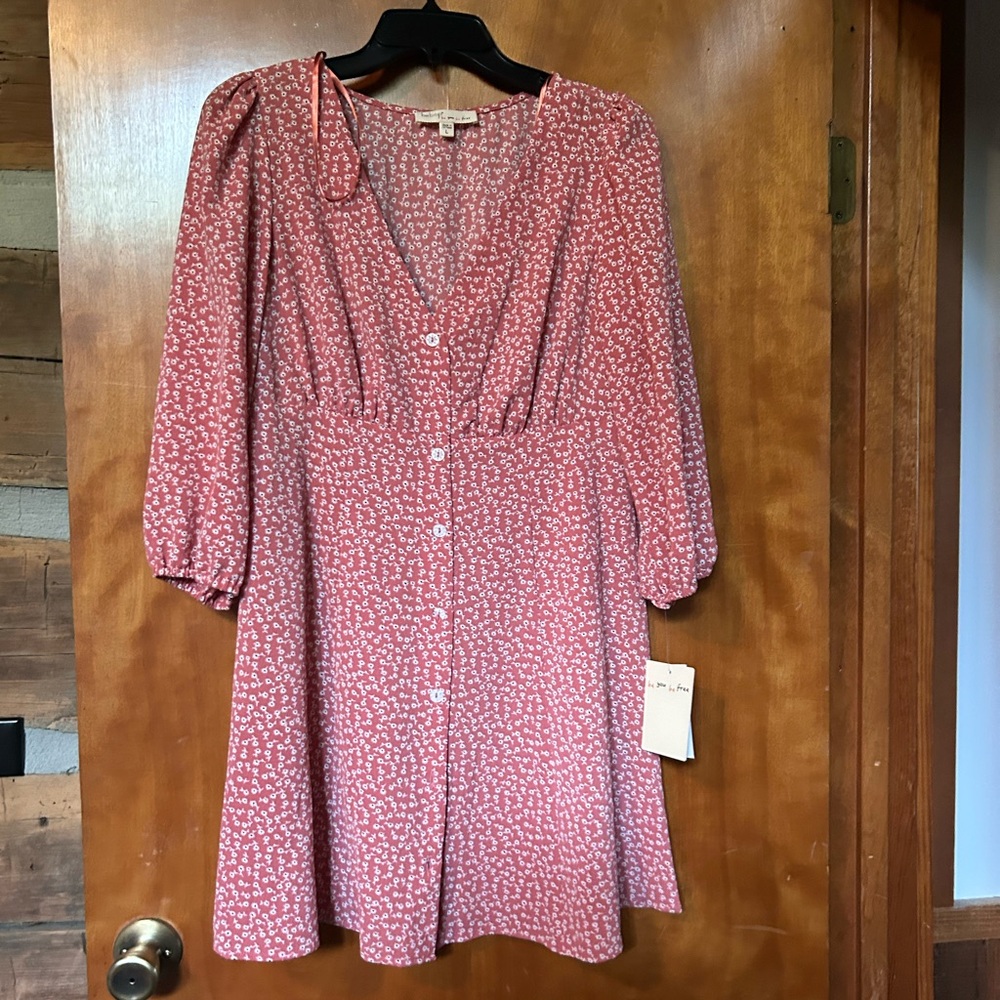 Bebop, Button Down, Kimono Sleeves, Prairie, Y2K Dress, Multi, Large